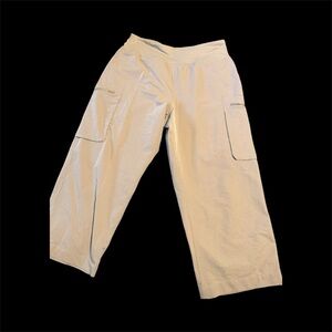 Sage Off-White Cargo Track Pants